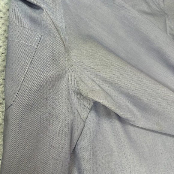 Charles Tyrwhitt Button Down Shirt Mens 16.5 35 Blue White Dress Work Shirt Tux - Picture 5 of 12